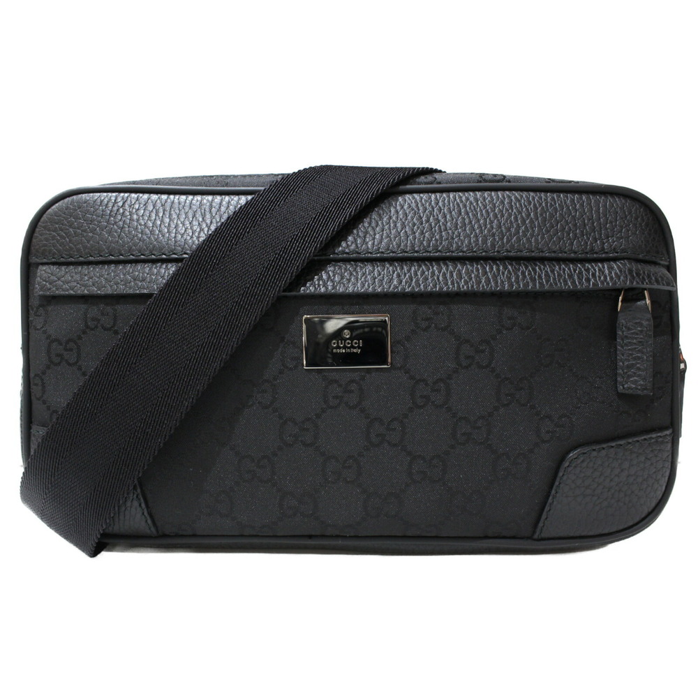 Gucci Body Body Waist bag Bum Black Bag Leather Belt - Picture 2 of 7